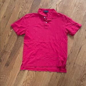 Lands' End Men's Vibrant Red Polo Shirt